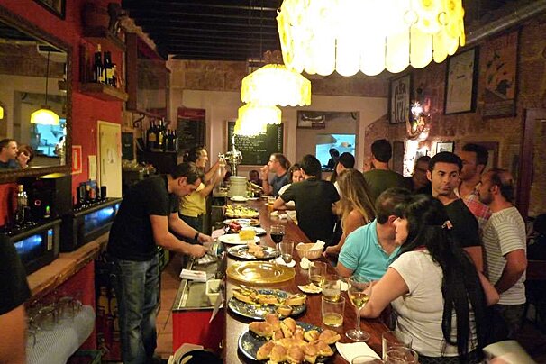 a photo of a traditional bar in majorca