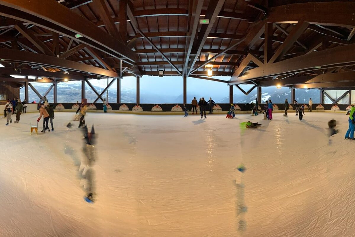 a photo of people ice skating