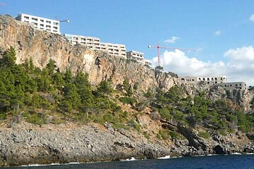 a photo of the development of jumairh hotel port soller majorca