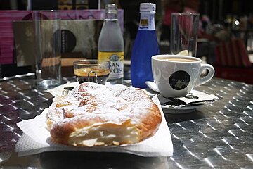 a photo of tradition mallorca pastry ensaimada majorca