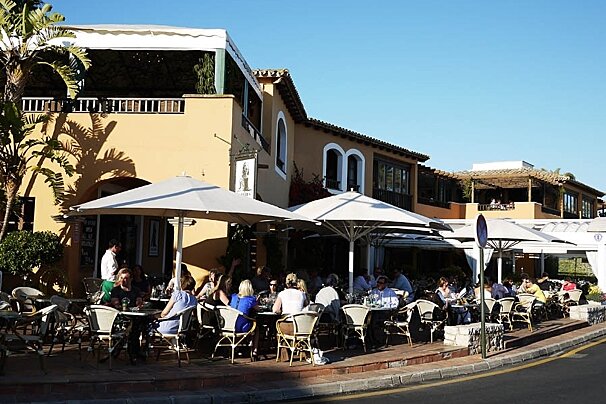 a photo of wellies bar restaurant cafe puerto portals mallorca majorca