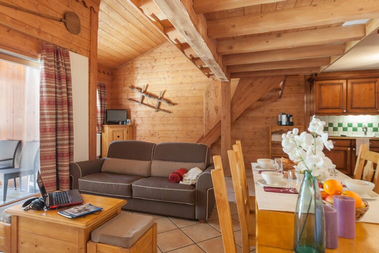 1 bed apartments - L'Ecrin des Neiges Premium, Val Claret living room