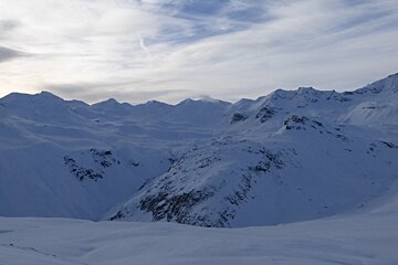 mountain views in val disere