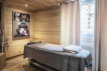 A treatment room at the spa