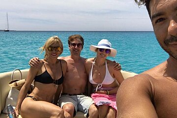 James Blunt's family holidays in Ibiza