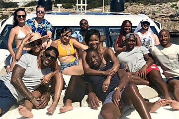 James Blunt's family holidays in Ibiza