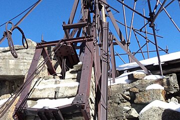 steel structures on the mountain