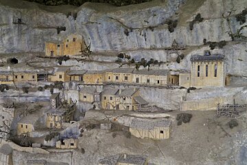 model of a troglodyte village