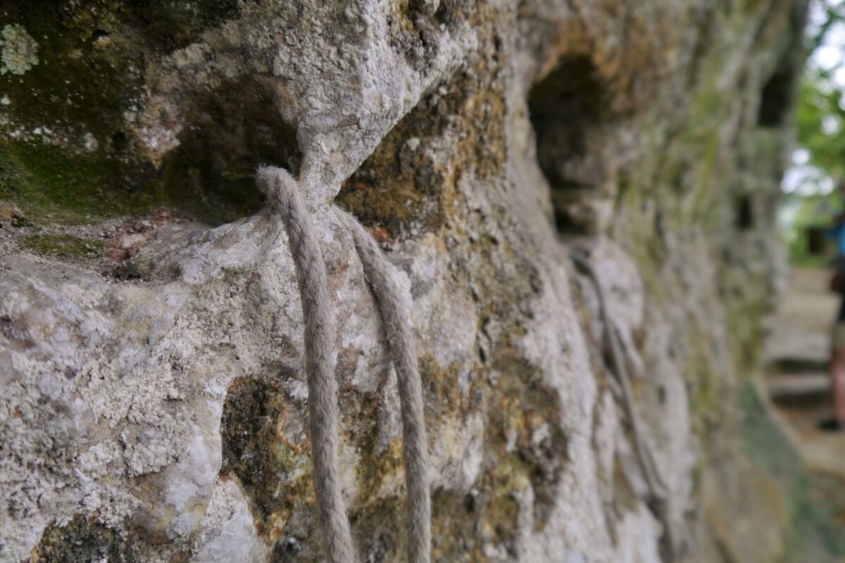 holes int he rock formations