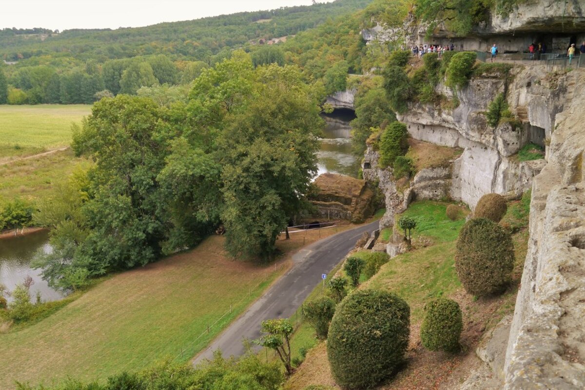 looking out at La Roque saint Christophe