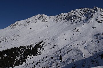 snow cover in verbier