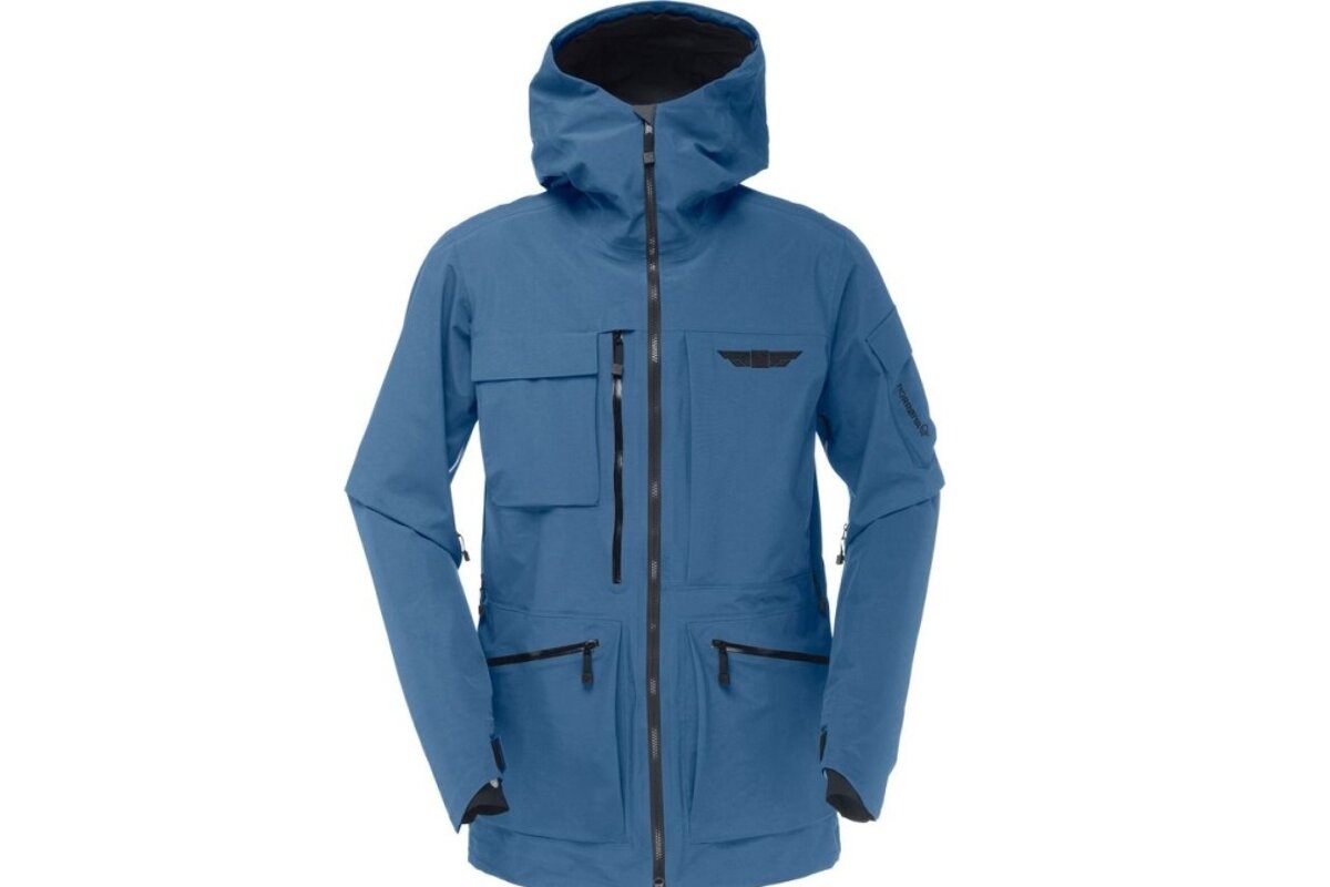 blue ski jacket