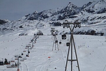 Beginner skiing in Alpe d'Huez 2018