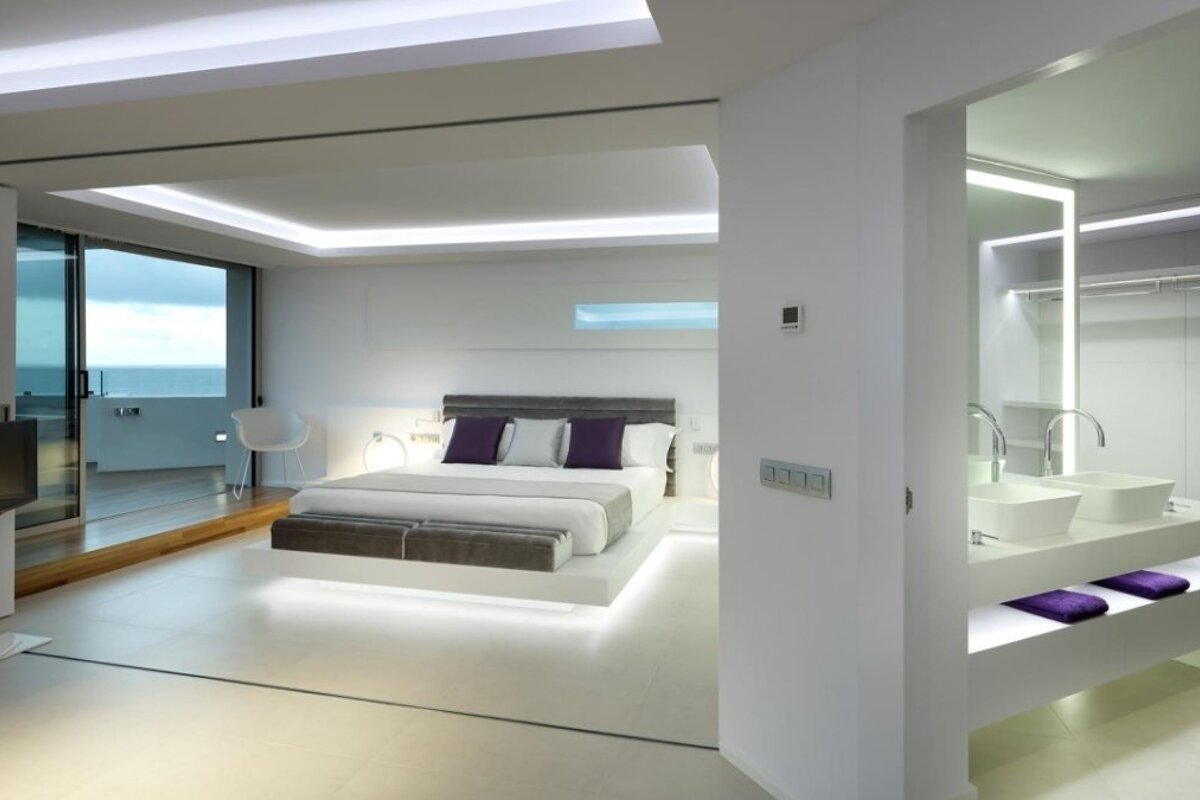 a picture of a hotel suite at Hotel Garbi Ibiza Hotel & Spa, Playa d'en Bossa
