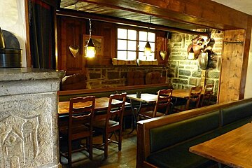L'Ecurie Restaurant, Verbier interior