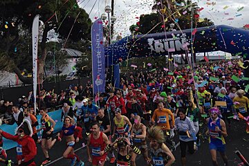 Fun Run along the Promenade des Anglais in Nice