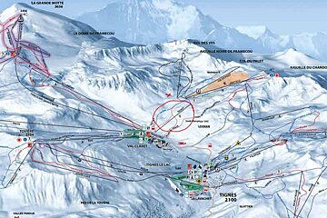 a map of Tignes