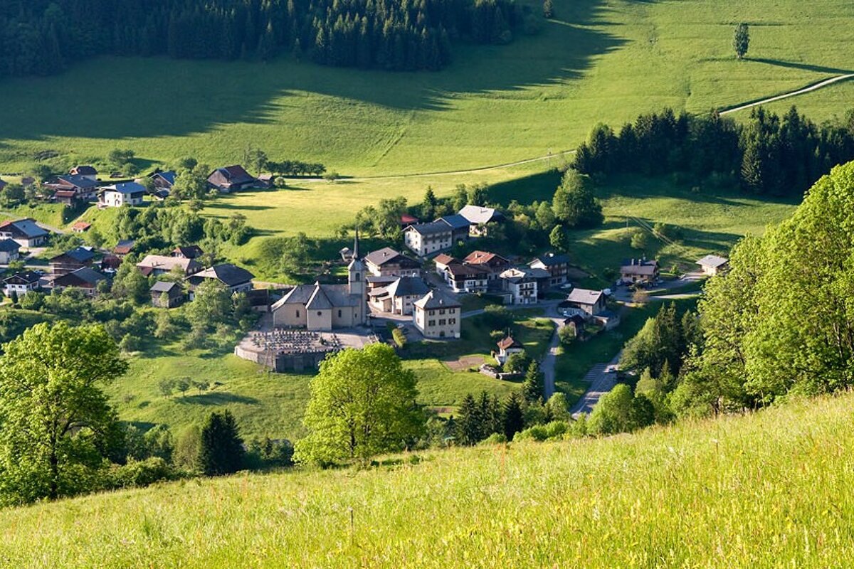 a pretty Alpine Village near Morzine