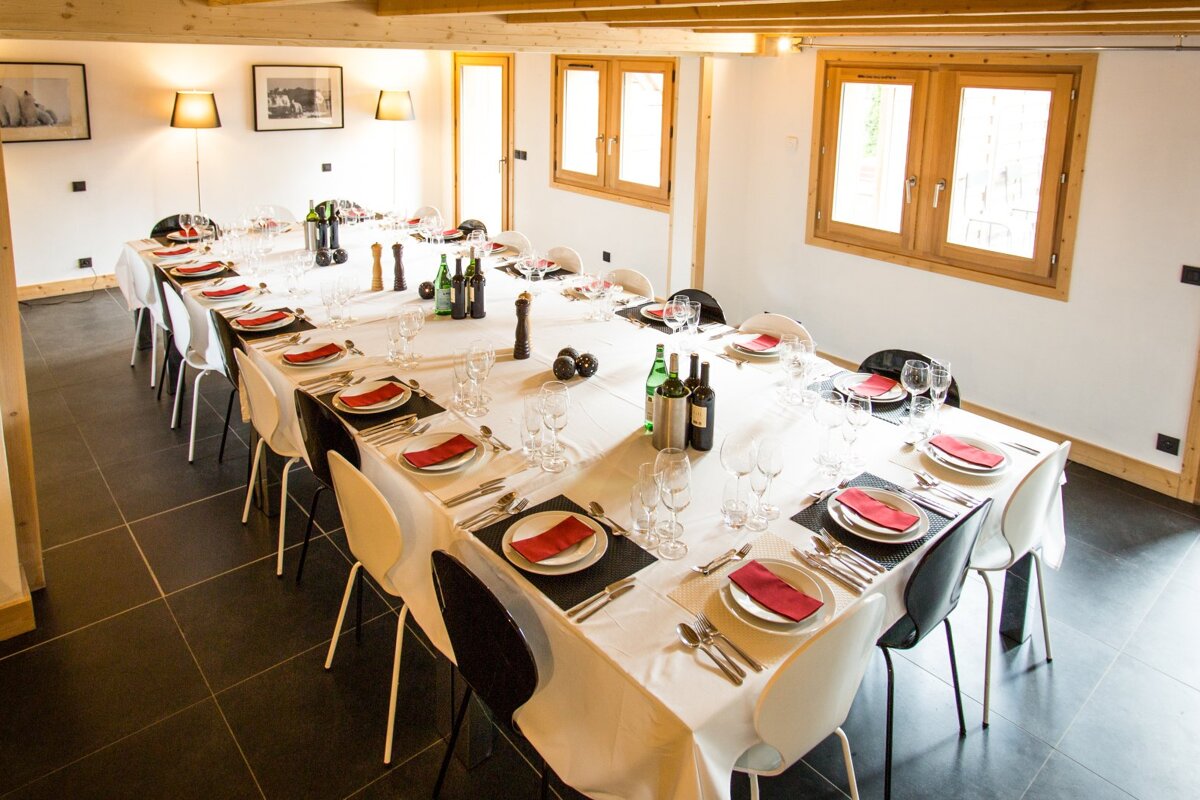 Quartz Chalet, Argentiere dining room