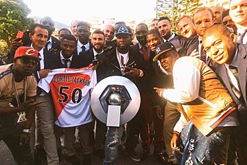 AS Monaco football team & rapper 50 Cent