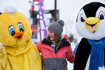 Carnival on the slopes, Meribel - Centre