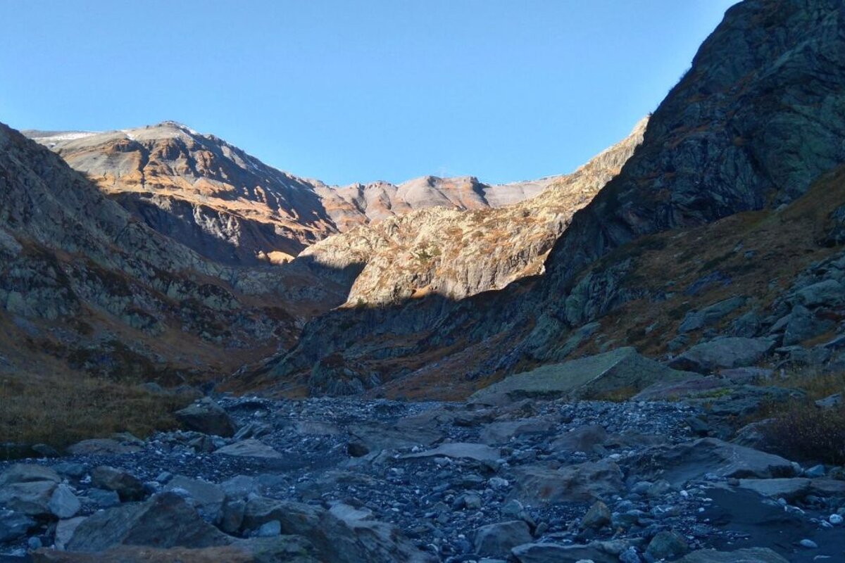 Hiking in Vallorcine near Chamonix Mont Blanc