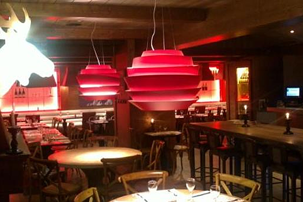 Le Refuge Restaurant, La Plagne Centre interior