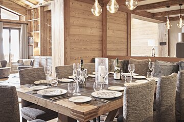 A view of the dining room