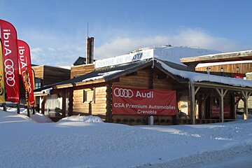 an audi sponsored ice driving office