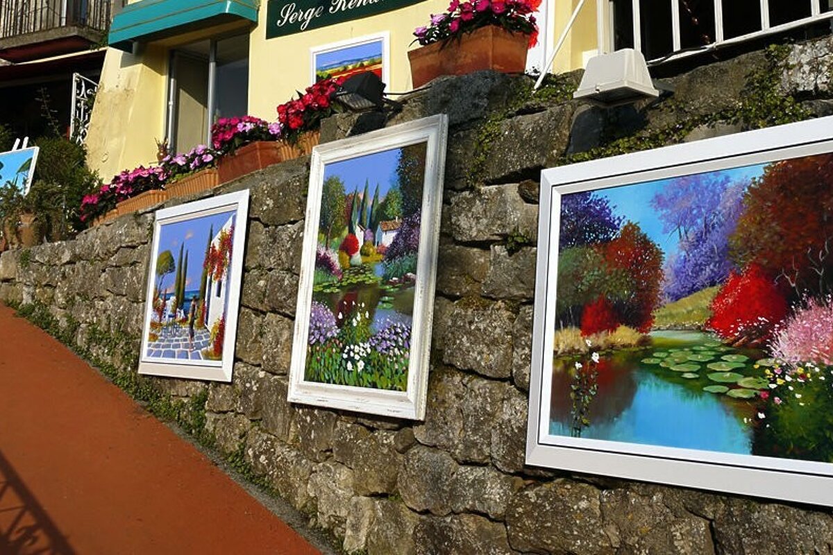 Displays of art on every street