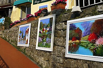 Displays of art on every street