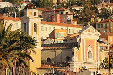 A large building with a clock on top of it