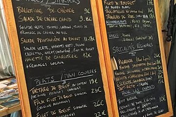 chalkboard menus