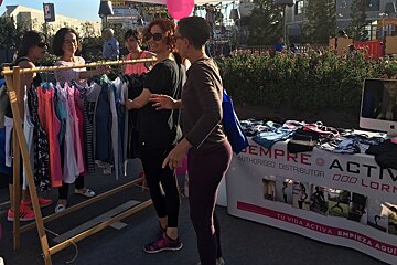 a stall at a yoga class at port adriano mallorca