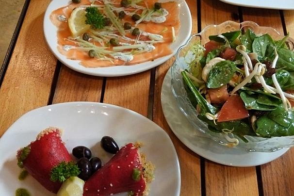 The style of cuisine at the restaurant