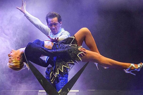 Magician performing at Courchevel Magic Festival