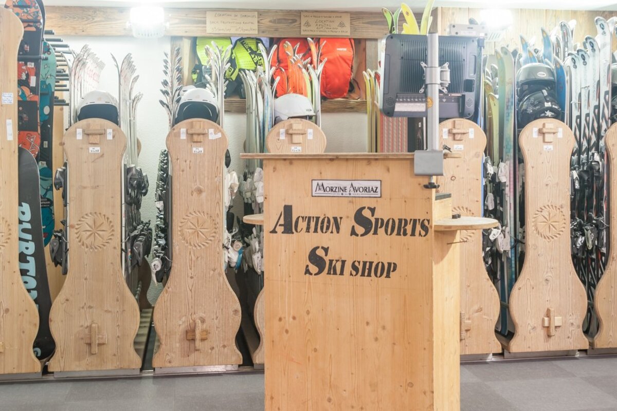 Skimium - Action Sports Ski Hire, Morzine shop interior