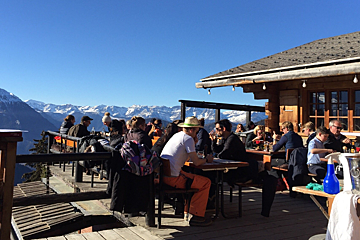 Chez Dany Restaurant, Verbier interior