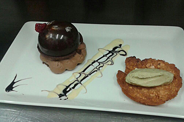 Chez Paolo Restaurant, Val d'Isere dessert