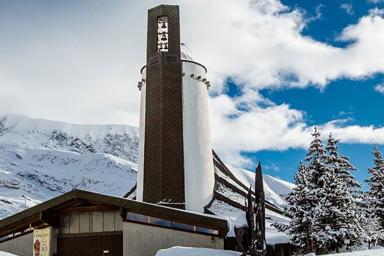 an iconic church building