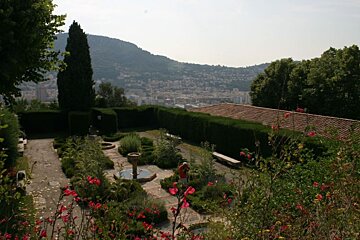 a hillside garden in Cimiez near Nice