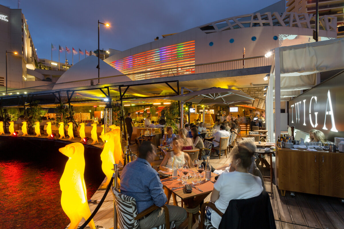 Twiga Restaurant, Shisha Bar & Nightclub, Monte-Carlo terrace