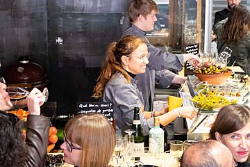 At the tapas bar at Miceli