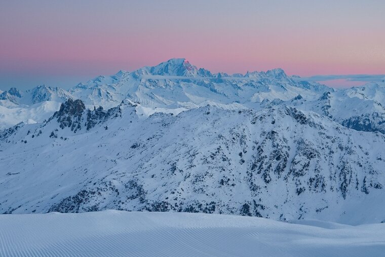 Sunrise in Courchevel December 24