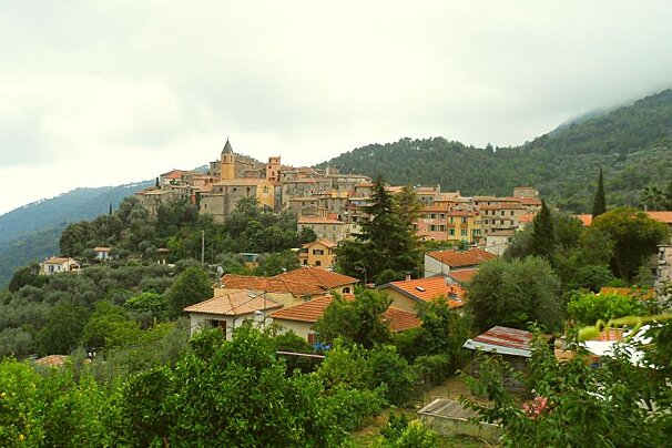 a village in Nice on a hilltop