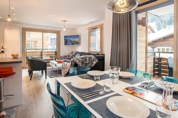 Joli Apartment, Morzine living-room