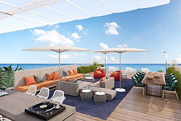 W Ibiza Hotel, Santa Eulalia terrace