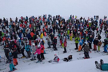 world record torchlit descent
