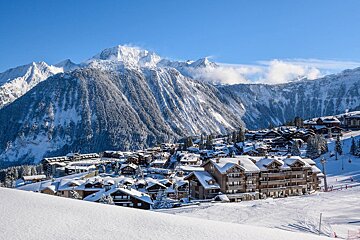 snowy scenes in Courchevel