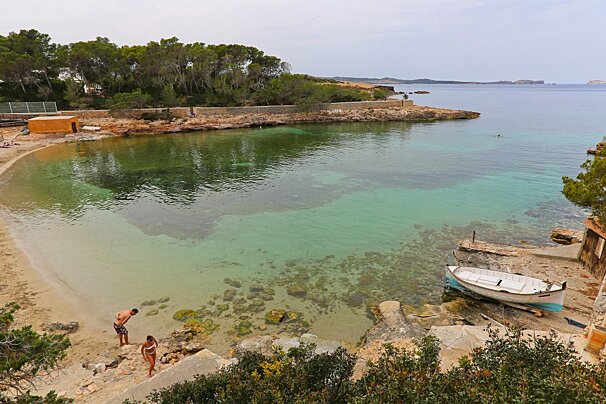 clear waters at cala gracio ibiza